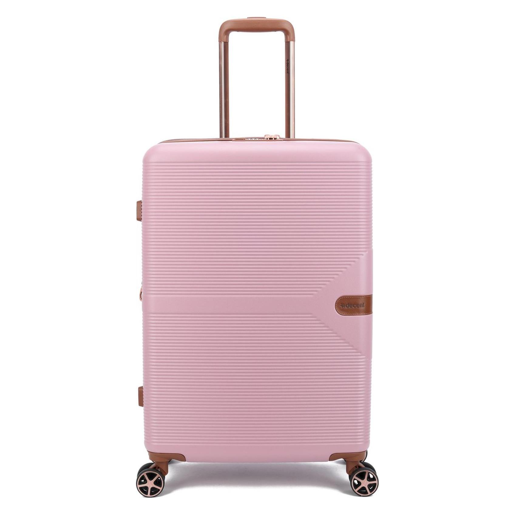 Decent-Verlag, Koffer, Decent Stella Spinner Medium 67 Cm Exp. Stoffig Roze, Roze, (93 l)