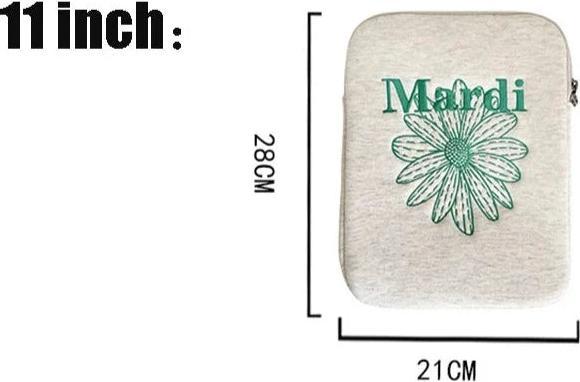 Produktbild Only-Bags.Store Niedliche Blume Laptop Sleeve Computer Tragetasche Tasche 11 Zoll tragbare Tischabdeckung Taschen