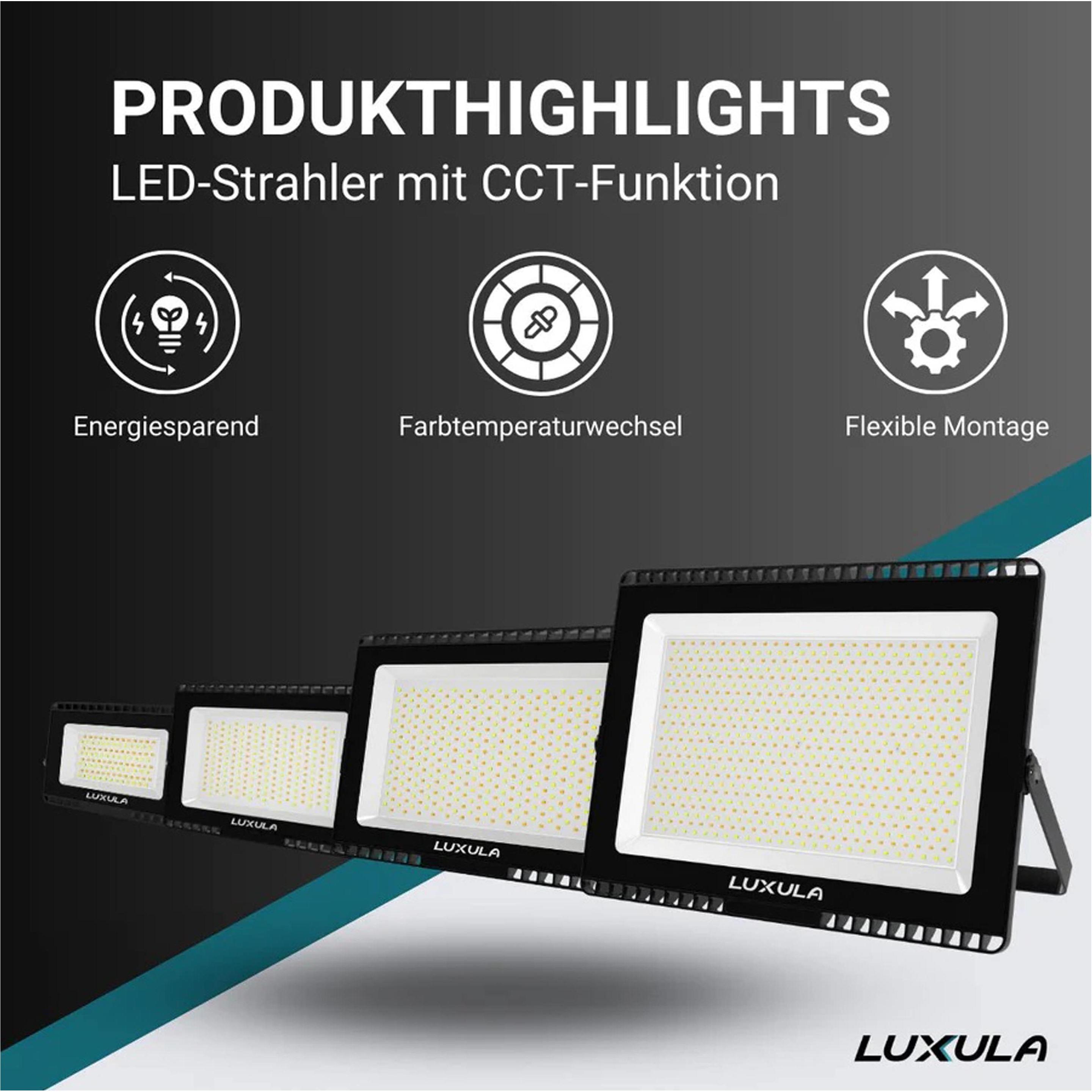 Thumbnail - Luxula, Fassadenbeleuchtung, LX400130 (5000 lm, E27, IP65)