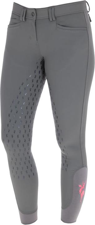 Kerbl Janne x PinkRibbon rijbroek grafiet, maat 40 (40)