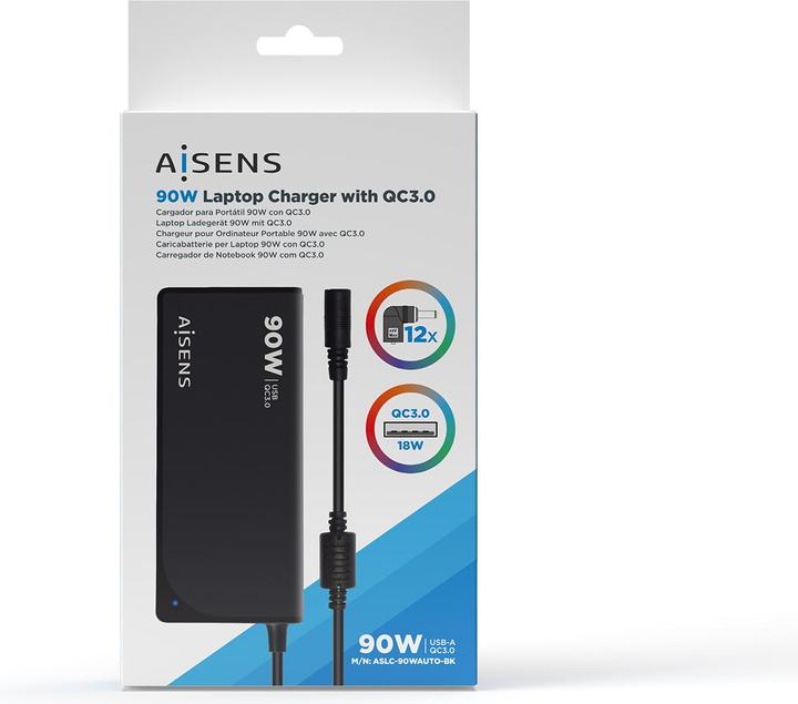 Produktbild Aisens ASLC-90WAUTO-BK (90 W)