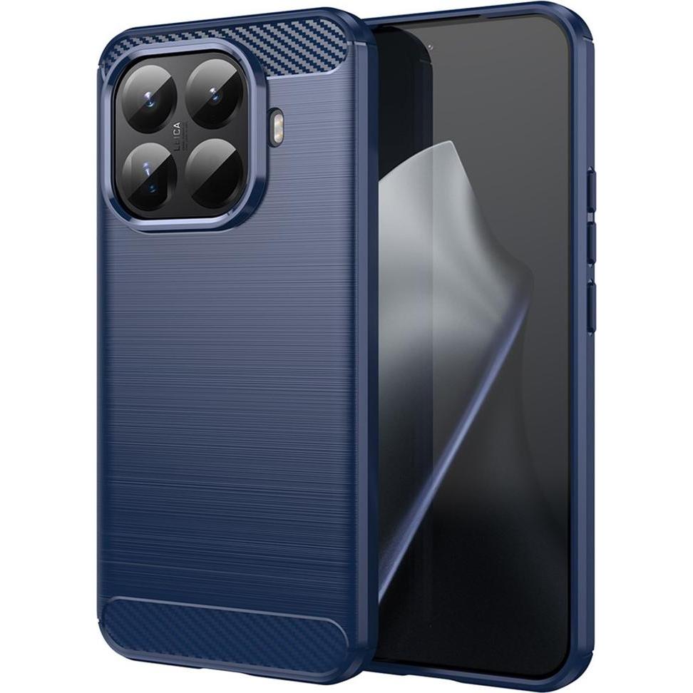Techsuit Carbon Silicone (Xiaomi 15T Pro), Cover smartphone, Blu