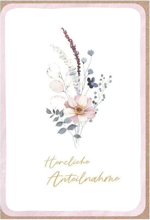 Produktbild ABC Trauerkarte Herzliche Anteilnahme B6 (1 Stk.)