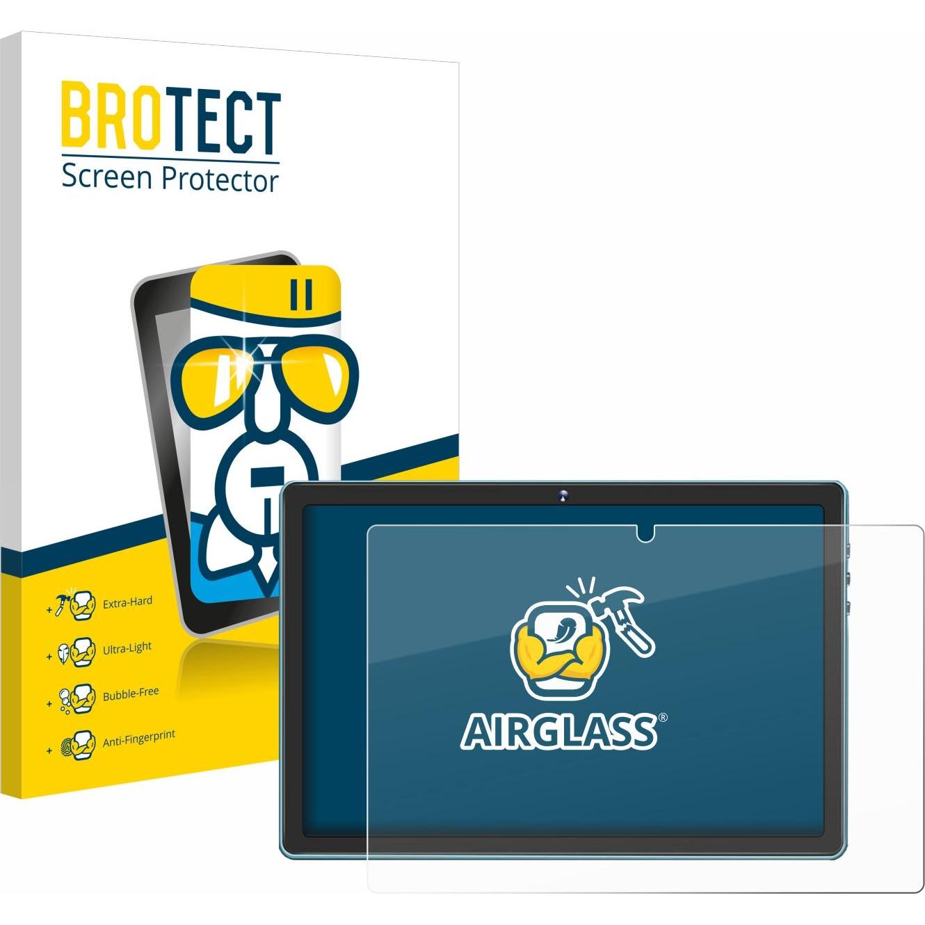BROTECT AirGlass Panzerglasfolie (1 Stück, D3), Tablet Schutzfolie