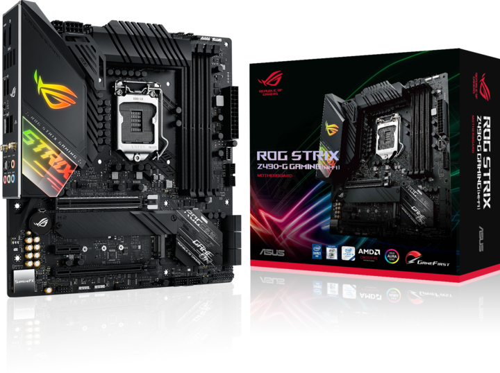 Produktbild ASUS ROG Strix Z490-G Gaming (Wi-Fi) (LGA 1200, Intel Z490, mATX)