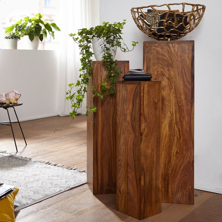 Immagine prodotto Wohnling Mumbai (24,5 x 24,5 x 85 cm, 20 x 20 x 75 cm, 15 x 15 x 65 cm)