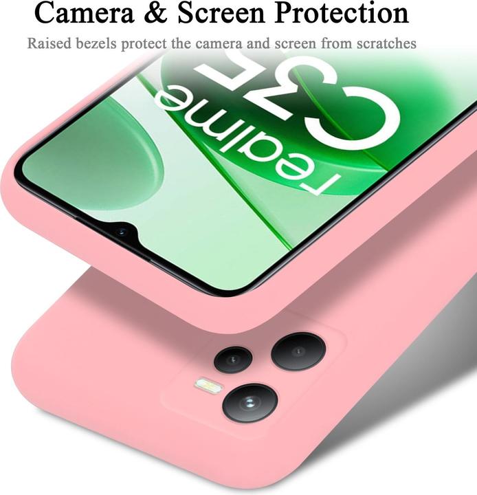 Image du produit Cadorabo TPU Liquid Silicone Case Housse pour Realme C35 / Narzo 50A PRIME (Realme C35, Realme Narzo 50A Prime)