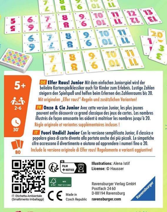 Produktbild Ravensburger Elfer Raus! Junior (Deutsch)