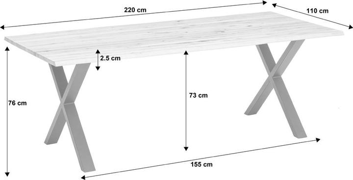 Image du produit edy&liv Venta Table (220 x 100 x 76 cm)