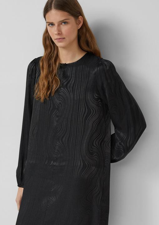 Image du produit s.Oliver Kleid Fliessendes Jacquardkleid mit Raffung (48)