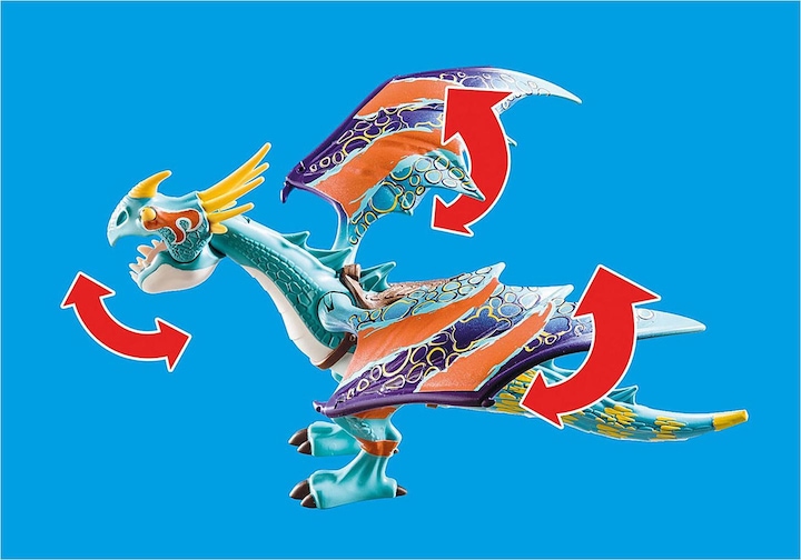 Actual product image Playmobil Dragon Racing: Astrid and Sturmpfeil (70728, Playmobil Dragons)