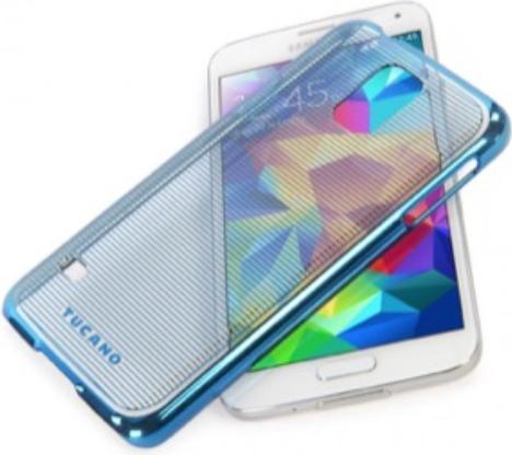 Image du produit Tucano Snap Case Plissè pour Galaxy S5 Bleu (Samsung Galaxy S5)