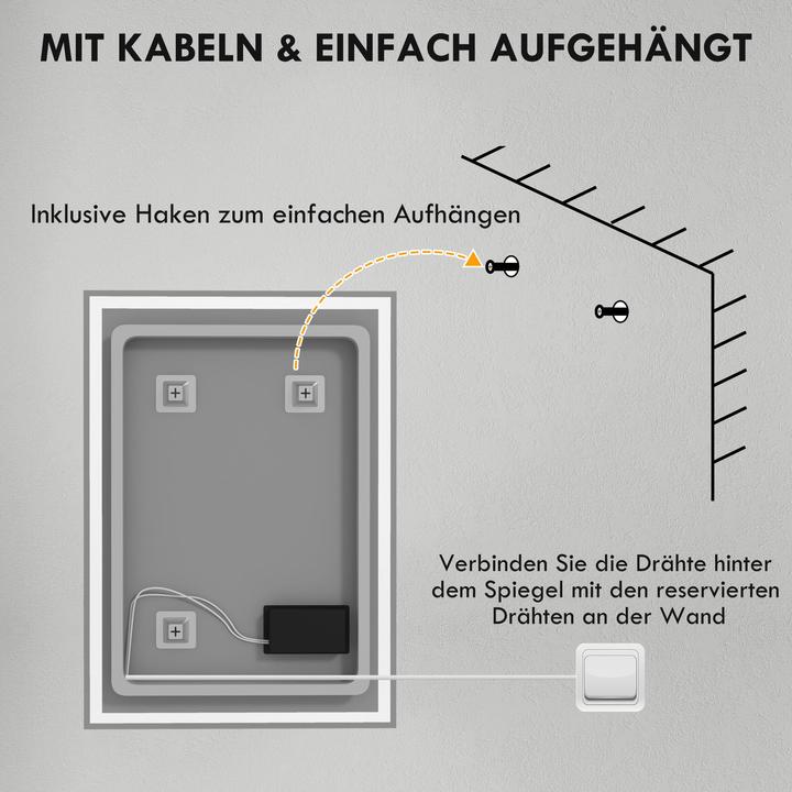 Produktbild Jamb Badezimmerspiegel (50 x 70 x 4 cm)