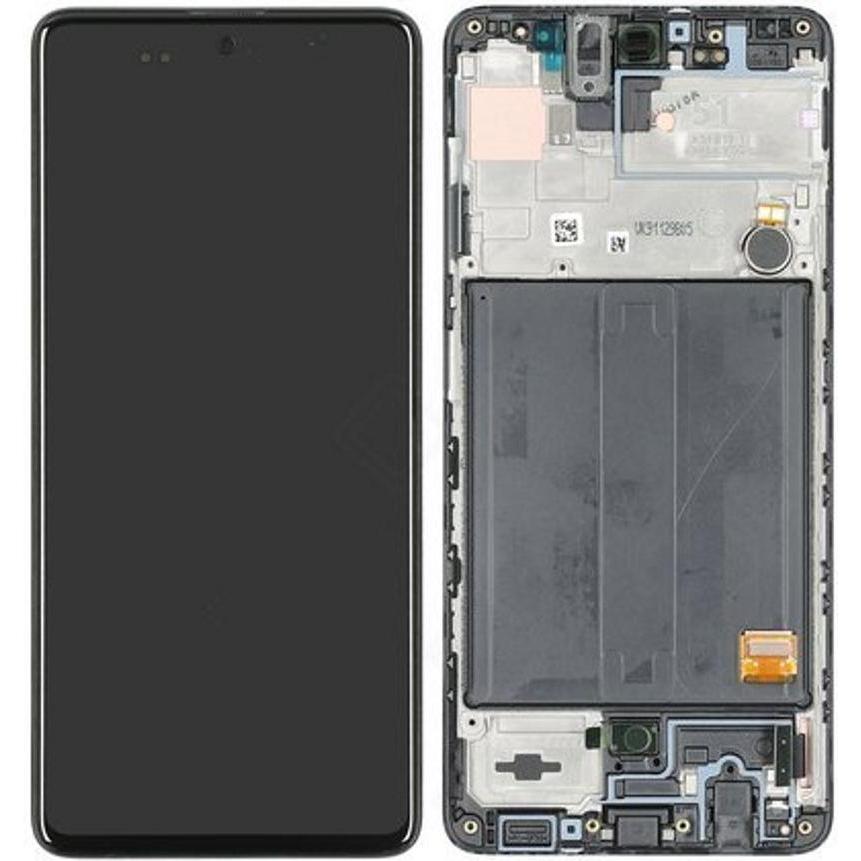 Samsung Galaxy A51 Display - Black (Display, Galaxy A51), Mobilgerät Ersatzteile, Schwarz