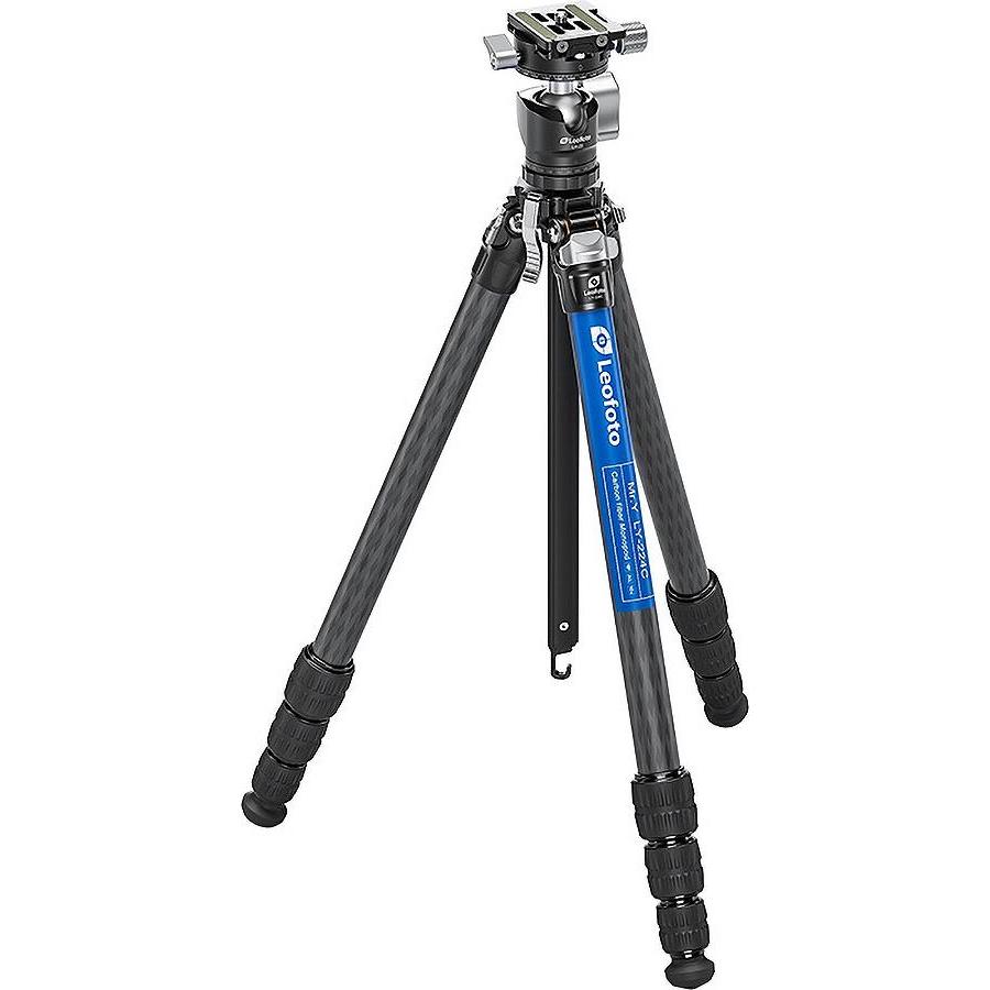 Leofoto Carbon Stativ LY-224C mit 25mm Kugelkopf (Set) (Metall), Stativ, Schwarz