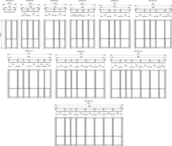 Produktbild Ninka Cuisio Besteckeinsatz - Besteckkasten für Tandembox473x620x55mm graphit