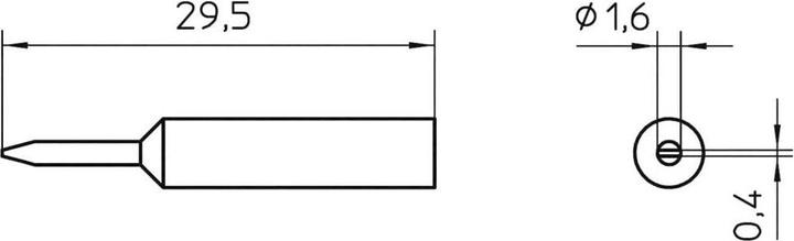 Produktbild Weller Erem XNT 6 1,6 mm (1 Sp./Pack.) (Lötspitze)