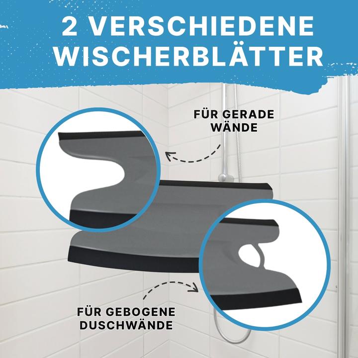Produktbild Dusbad Glas&Duschabzieher für Duschkabinen gerade|rund