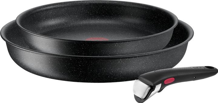 Immagine prodotto Tefal Ingenio Black Stone (28 cm, Set di pentole e padelle da cucina, Alluminio)