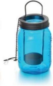 Immagine prodotto Balthasar Vento luce vetro con inserto tealight blu