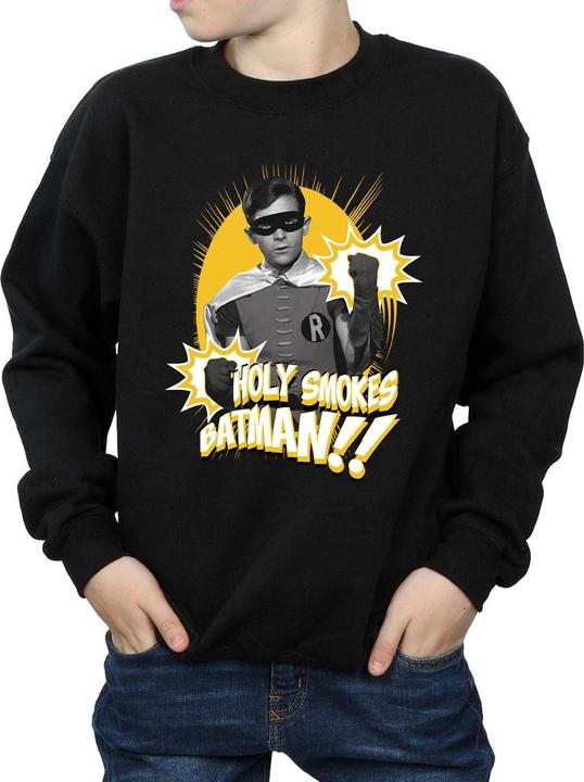 Image du produit - Sweat BATMAN TV SERIES ROBIN HOLY SMOKES - Garçon (152, 158)