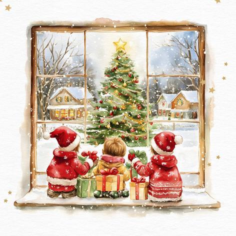 Ti-flair Lunch-Serviette Wait f.Santa (20 x)