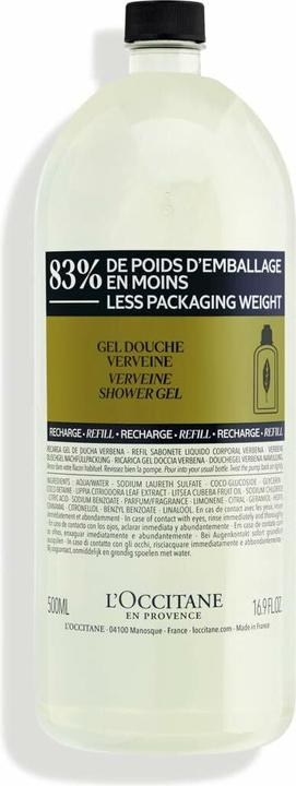 Produktbild L'Occitane Verbena Citrus Shower Gel - Refill (500 ml)