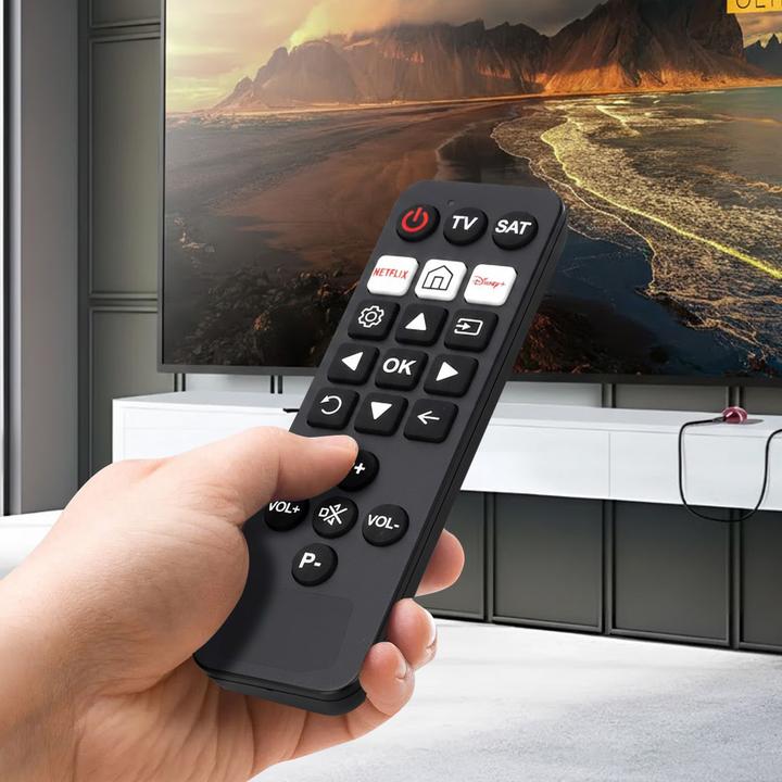 Actual product image Nedis Universal remote control - Pre-programmed - 2 devices - Disney + Button/Netflix Button - Infrared (Universal remote control, Infrared)