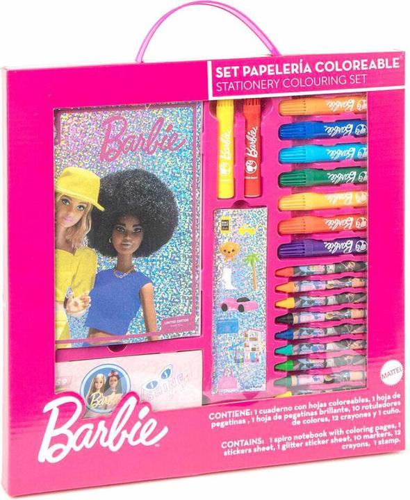 Barbie Malset in Aufsteller, Rosa