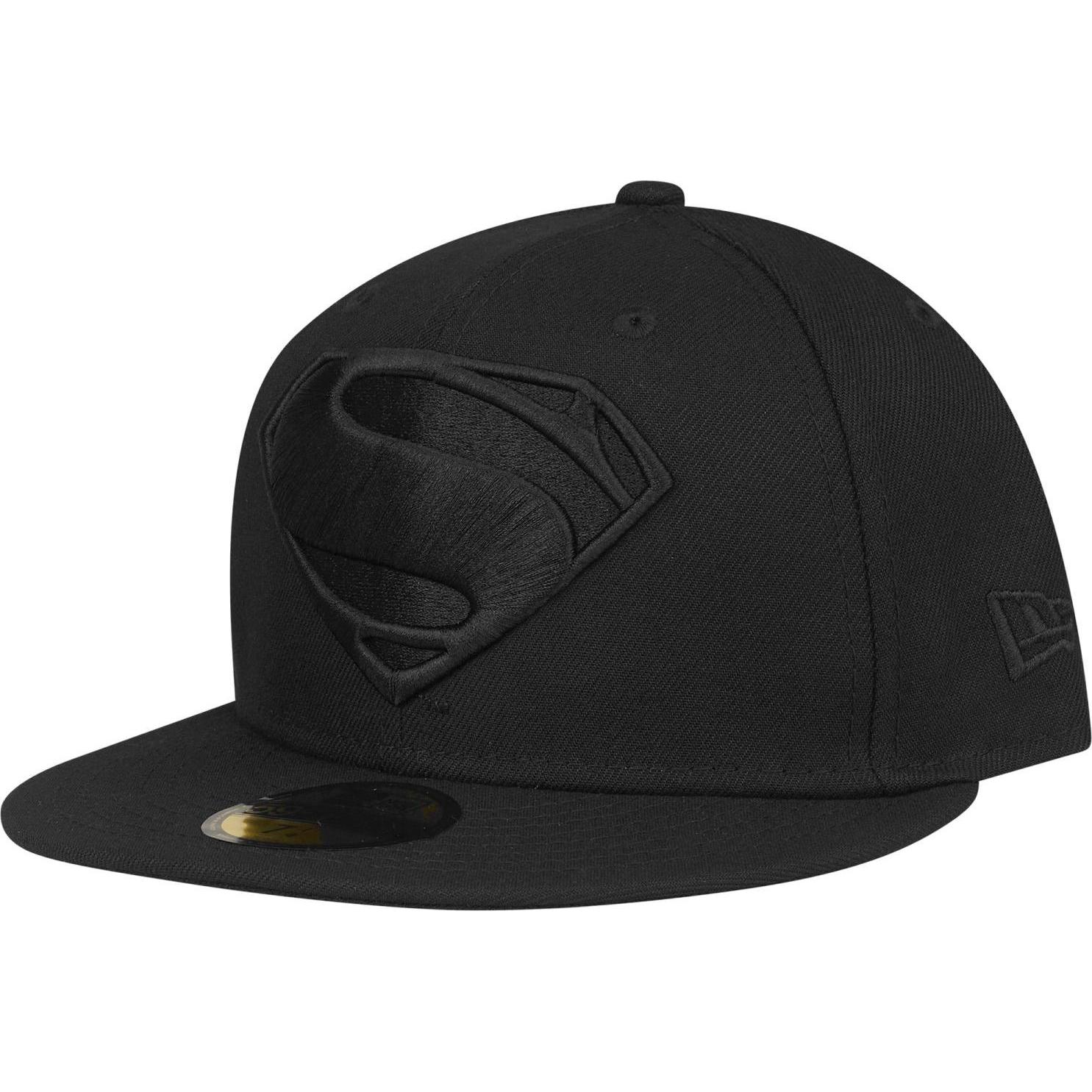 New Era, Herren, Cap, 59Fifty Fitted Cap - SUPERMAN schwarz - 8, Schwarz, (8)