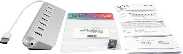 Actual product image Exsys Ex-1137 (USB-A, 7 ports)