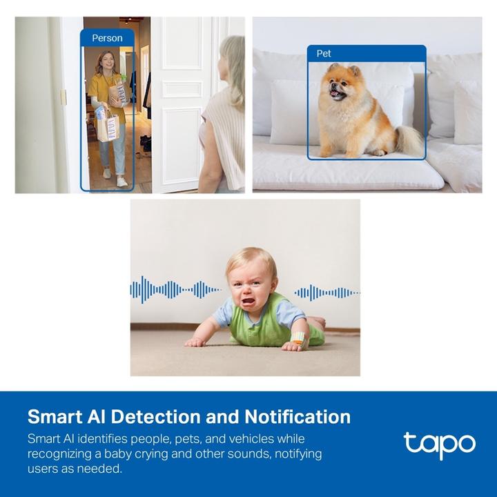 Actual product image TP-Link AI Home Security Wi-Fi Camera (2560 x 1440 Pixels)