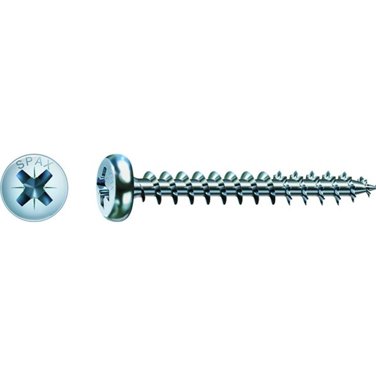 Spax, Schrauben, Spanplattenschrauben PH PZ2 4,5x25 mm (1000 Schrauben pro Stück)