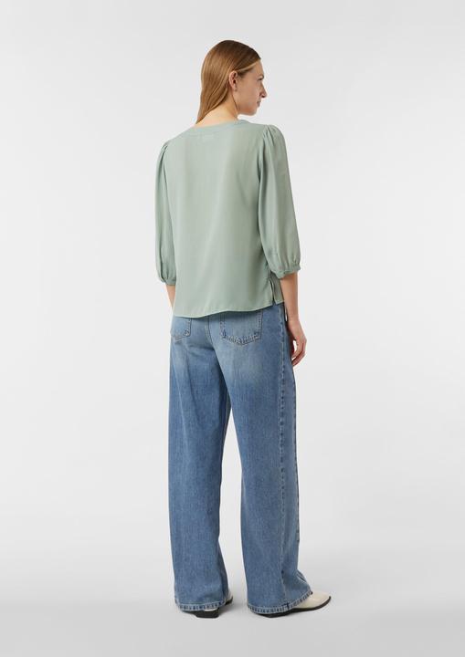 Immagine prodotto Comma Bluse Luftige Chiffon-Bluse mit V-Ausschnitt und 3/4-Ärmeln (40)