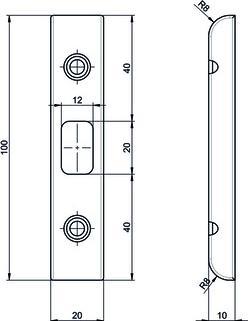 Produktbild MSL Profil-Einfr+AMMApA-sschliessblech B-40341 (Schliessblech)
