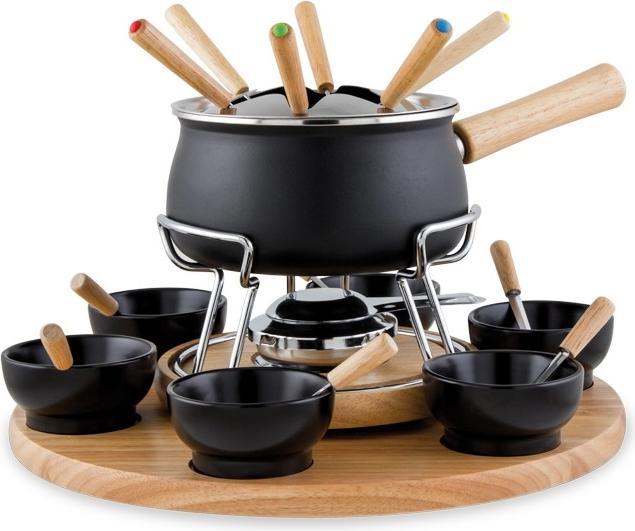 Eva- Kochen und Haushalt Eva 25teiliges Fondue Serviceemailliert