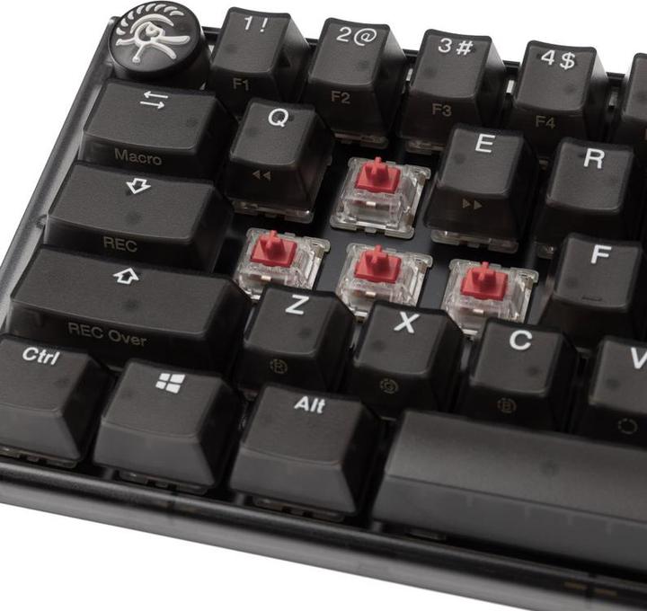 Produktbild Ducky One 3 Aura Black Mini Gaming Tastatur, RGB LED - MX-Silent-Red (US) (Eng. Int., Kabelgebunden)