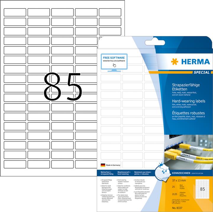 Actual product image HERMA Weatherproof labels A4
