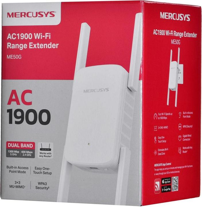 Immagine prodotto Mercusys Ripetitore ME50G Ripetitore ME50G (1300 Mbit/s, 600 Mbit/s)