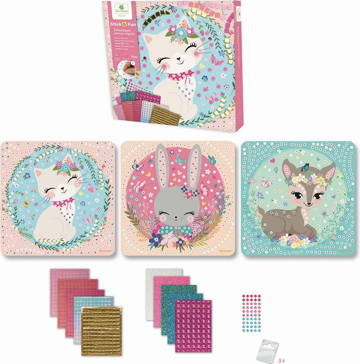 Actual product image Sycomore Mosaic cute animals