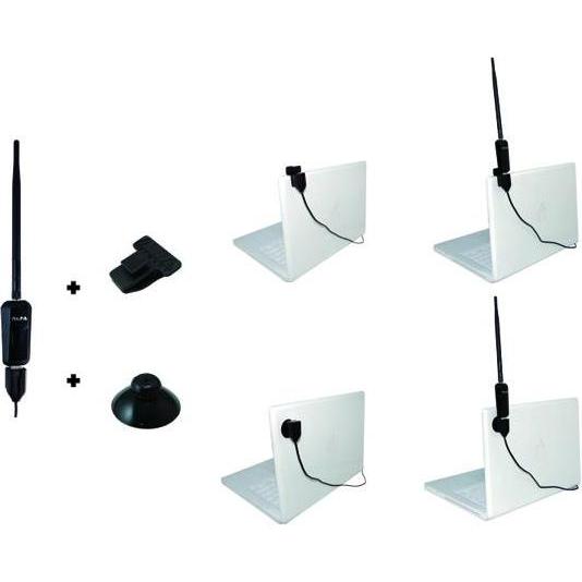 Thumbnail - Alfa Network USB CABLE KIT - Dongle Clip für AWUS036NEH und AWUS036EW, USB Kabel