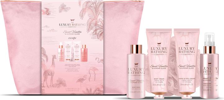 Grace Cole Body care gift set in a cosmetic bag Vanilla & Almonds 5 pcs (Körperpflegeset)