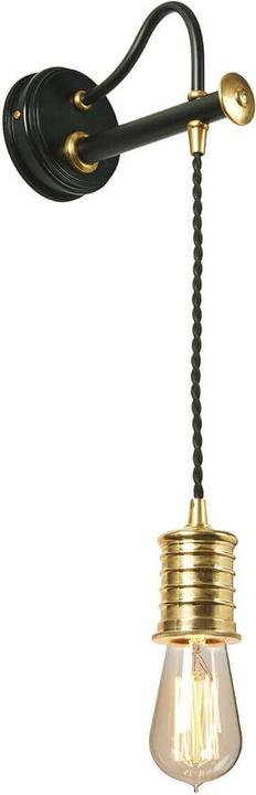 Produktbild Elstead Lighting Douille Wandleuchte E27 Schwarz-Messing poliert (E27)