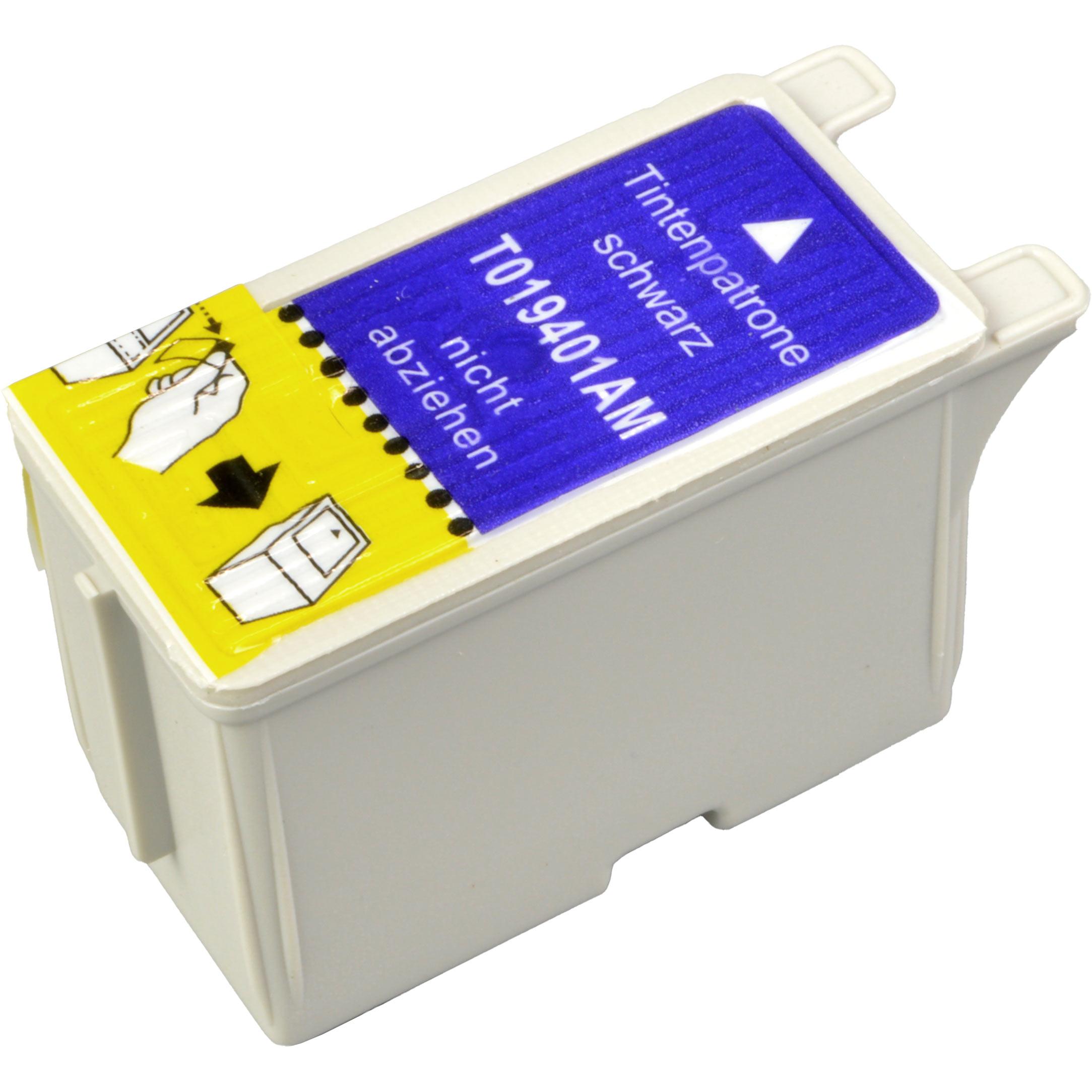 Ampertec, Druckerpatrone, Tinte ersetzt Epson C13T01940110 schwarz (BK)