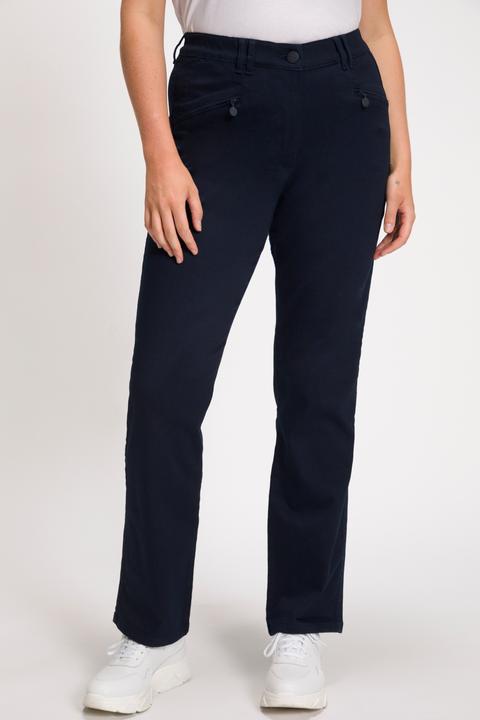 Produktbild Ulla Popken Basic Stretchhose Mony, farbecht, leicht schmal zulaufend (62)