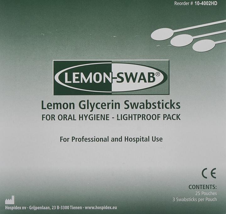 Actual product image Lohmann & Rauscher Glycerin cotton swab lemon flavor