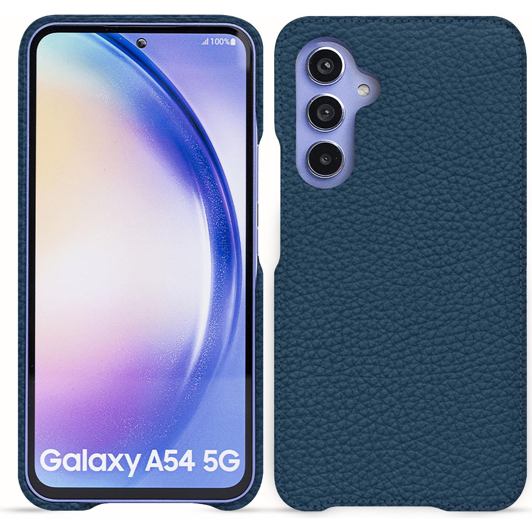 Noreve Lederschutzhülle (Samsung Galaxy A54 5G), Smartphone Hülle, Blau