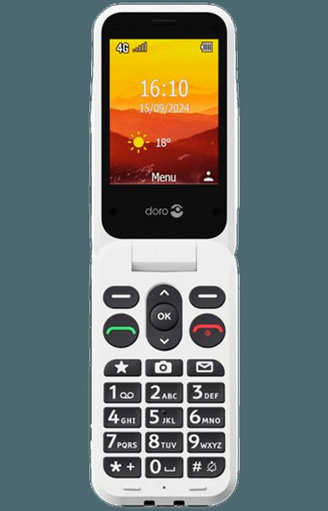 Image du produit Doro Leva L30, Clapet, SIM unique, 7,11 cm (2.8"), 2 MP, 1150 mAh, Noir, Blanc (2.80", 2 Mpx, 4G)