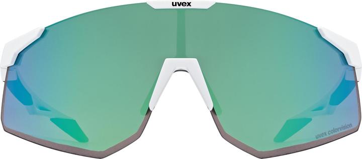 Actual product image Uvex Sports pace perform CV (white matt (green), colourvision glossy green)