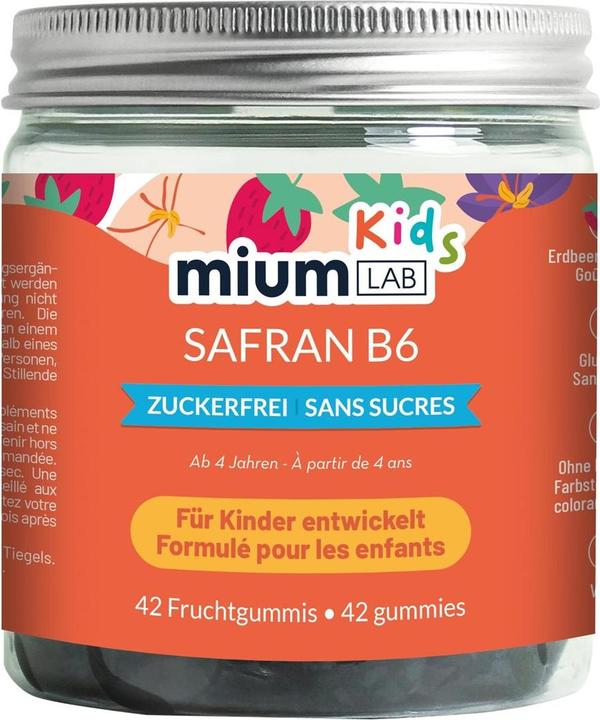 Mium Lab Vitamin gums saffron B6 (42 pcs., Gummies, 113 g)